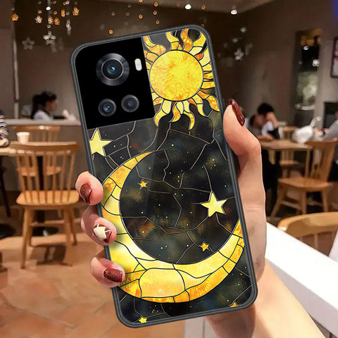 OnePlus 10R Cover - Celestial Starry Universe Series  - HQ Ultra Shine Premium Infinity Glass Soft Silicon Borders Case