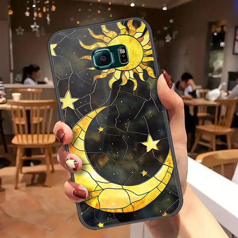 Samsung Galaxy S6 Edge Plus Cover - Celestial Starry Universe Series  - HQ Ultra Shine Premium Infinity Glass Soft Silicon Borders Case