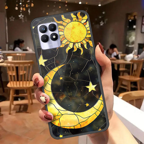 Realme 8i Cover - Celestial Starry Universe Series  - HQ Ultra Shine Premium Infinity Glass Soft Silicon Borders Case