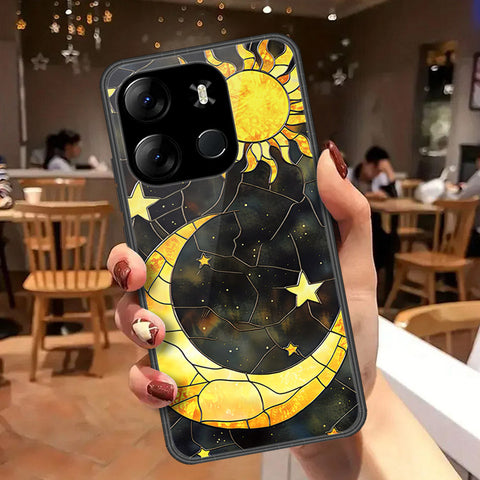 Infinix Smart 7 Plus Cover - Celestial Starry Universe Series  - HQ Ultra Shine Premium Infinity Glass Soft Silicon Borders Case