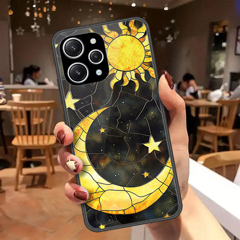 Xiaomi Redmi 12 Cover - Celestial Starry Universe Series  - HQ Ultra Shine Premium Infinity Glass Soft Silicon Borders Case