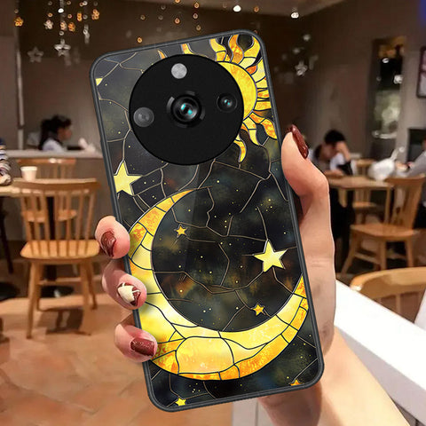 Realme 11 Pro Cover - Celestial Starry Universe Series  - HQ Ultra Shine Premium Infinity Glass Soft Silicon Borders Case