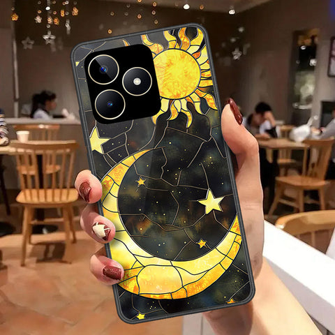 Realme C51 Cover - Celestial Starry Universe Series  - HQ Ultra Shine Premium Infinity Glass Soft Silicon Borders Case