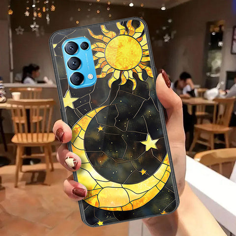 Oppo Reno 5 4G Cover - Celestial Starry Universe Series  - HQ Ultra Shine Premium Infinity Glass Soft Silicon Borders Case