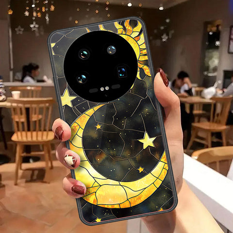 Xiaomi 14 Ultra Cover - Celestial Starry Universe Series - HQ Ultra Shine Premium Infinity Glass Soft Silicon Borders Case