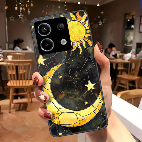 Xiaomi Redmi Note 13 Pro 4G Cover - Celestial Starry Universe Series - HQ Ultra Shine Premium Infinity Glass Soft Silicon Borders Case
