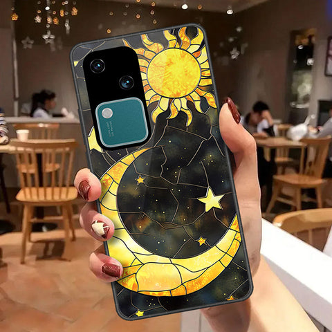 Vivo S18 Cover - Celestial Starry Universe Series - HQ Ultra Shine Premium Infinity Glass Soft Silicon Borders Case