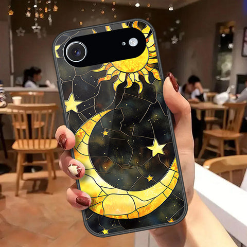 iPhone 18 Air - Celestial Starry Universe Series - HQ Ultra Shine Premium Infinity Glass Soft Silicon Borders Case