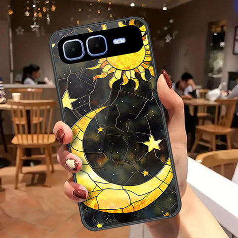 Infinix Smart 10 Plus Cover - Celestial Starry Universe Series - HQ Ultra Shine Premium Infinity Glass Soft Silicon Borders Case