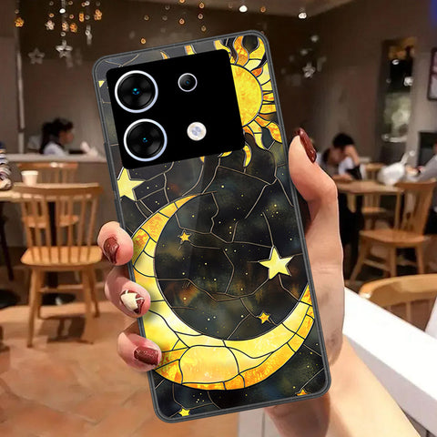 Infinix Zero 30 5G Cover - Celestial Starry Universe Series - HQ Ultra Shine Premium Infinity Glass Soft Silicon Borders Case