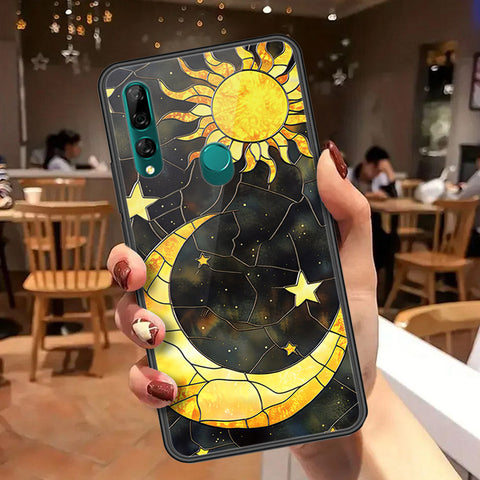 Huawei P Smart Z Cover - Celestial Starry Universe Series - HQ Ultra Shine Premium Infinity Glass Soft Silicon Borders Case