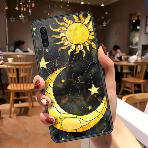 Samsung Galaxy A30s Cover - Celestial Starry Universe Series  - HQ Ultra Shine Premium Infinity Glass Soft Silicon Borders Case