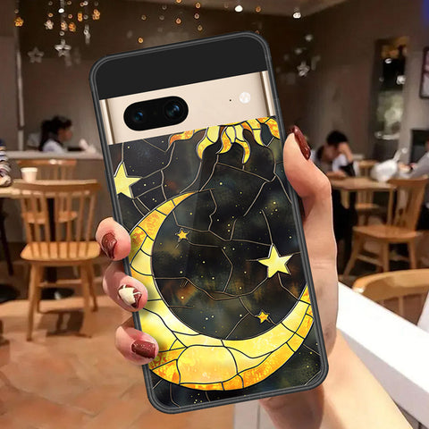 Google Pixel 7 Cover - Celestial Starry Universe Series  - HQ Ultra Shine Premium Infinity Glass Soft Silicon Borders Case