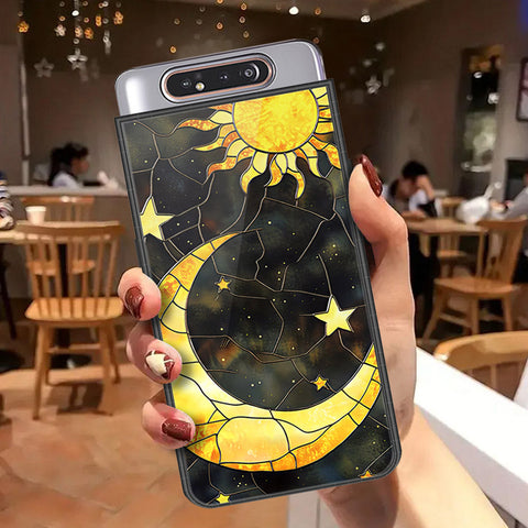 Samsung Galaxy A90 Cover - Celestial Starry Universe Series  - HQ Ultra Shine Premium Infinity Glass Soft Silicon Borders Case