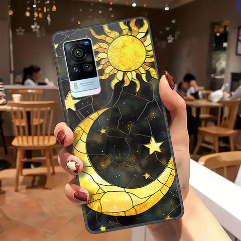 Vivo X60 Pro Cover - Celestial Starry Universe Series  - HQ Ultra Shine Premium Infinity Glass Soft Silicon Borders Case