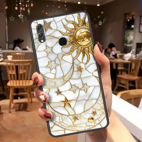 Huawei Honor 8X Cover - Celestial Starry Universe Series  - HQ Ultra Shine Premium Infinity Glass Soft Silicon Borders Case