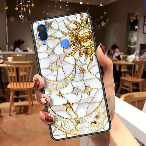 Huawei Honor 8C Cover - Celestial Starry Universe Series  - HQ Ultra Shine Premium Infinity Glass Soft Silicon Borders Case