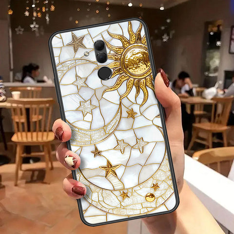 Huawei Mate 20 Lite Cover - Celestial Starry Universe Series  - HQ Ultra Shine Premium Infinity Glass Soft Silicon Borders Case