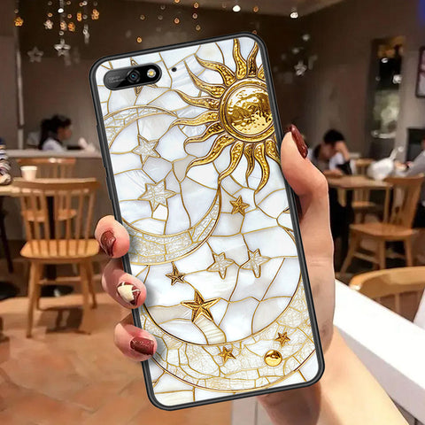 Huawei Y6 Prime 2018 Cover - Celestial Starry Universe Series  - HQ Ultra Shine Premium Infinity Glass Soft Silicon Borders Case