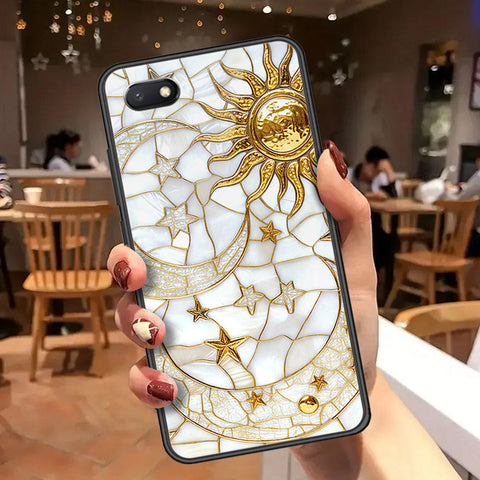 Honor Y5 2018 Cover - Celestial Starry Universe Series  - HQ Ultra Shine Premium Infinity Glass Soft Silicon Borders Case