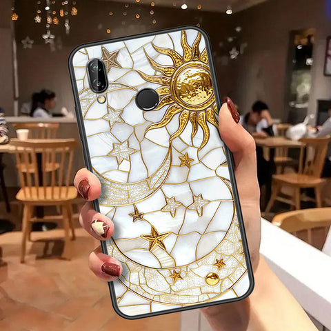 Huawei P20 Lite Cover - Celestial Starry Universe Series  - HQ Ultra Shine Premium Infinity Glass Soft Silicon Borders Case