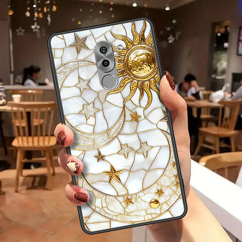 Huawei Honor 6X Cover - Celestial Starry Universe Series - HQ Ultra Shine Premium Infinity Glass Soft Silicon Borders Case