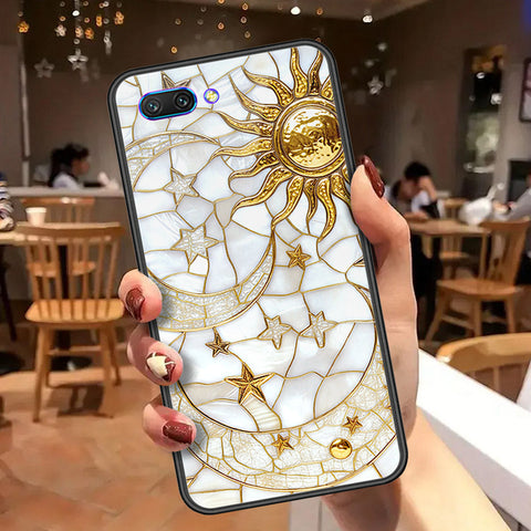 Huawei Honor 10 Cover - Celestial Starry Universe Series  - HQ Ultra Shine Premium Infinity Glass Soft Silicon Borders Case