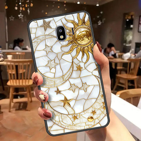 Samsung Galaxy J4 2018 Cover - Celestial Starry Universe Series  - HQ Ultra Shine Premium Infinity Glass Soft Silicon Borders Case