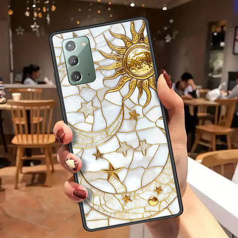 Samsung Galaxy Note 20 Cover - Celestial Starry Universe Series  - HQ Ultra Shine Premium Infinity Glass Soft Silicon Borders Case