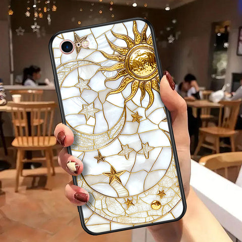 iPhone 8 / 7 - Celestial Starry Universe Series - HQ Ultra Shine Premium Infinity Glass Soft Silicon Borders Case
