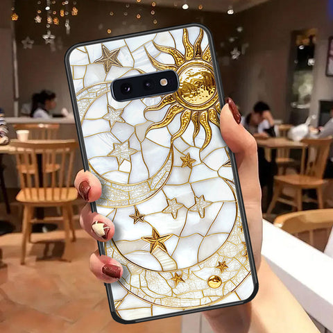 Samsung Galaxy S10e Cover - Celestial Starry Universe Series  - HQ Ultra Shine Premium Infinity Glass Soft Silicon Borders Case