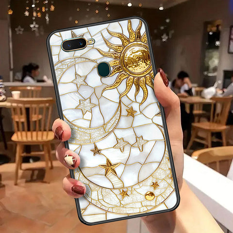 Oppo A12s Cover - Celestial Starry Universe Series  - HQ Ultra Shine Premium Infinity Glass Soft Silicon Borders Case