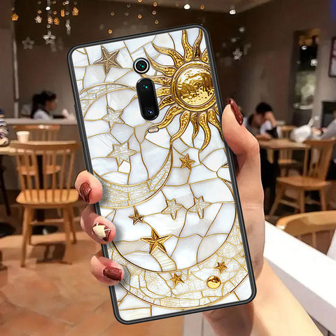 Xiaomi Mi 9T Cover - Celestial Starry Universe Series  - HQ Ultra Shine Premium Infinity Glass Soft Silicon Borders Case