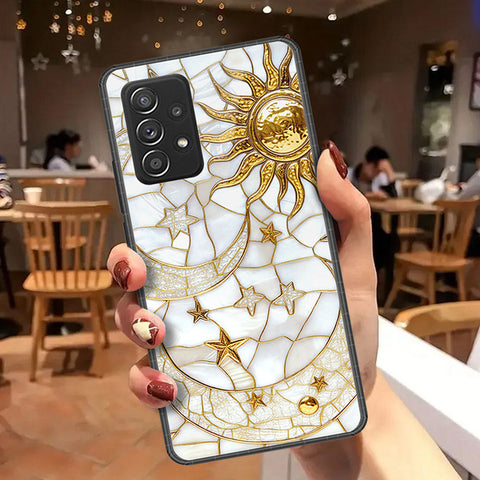 Samsung Galaxy A52 Cover - Celestial Starry Universe Series  - HQ Ultra Shine Premium Infinity Glass Soft Silicon Borders Case
