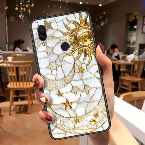 Xiaomi Redmi Note 7 Pro Cover - Celestial Starry Universe Series  - HQ Ultra Shine Premium Infinity Glass Soft Silicon Borders Case