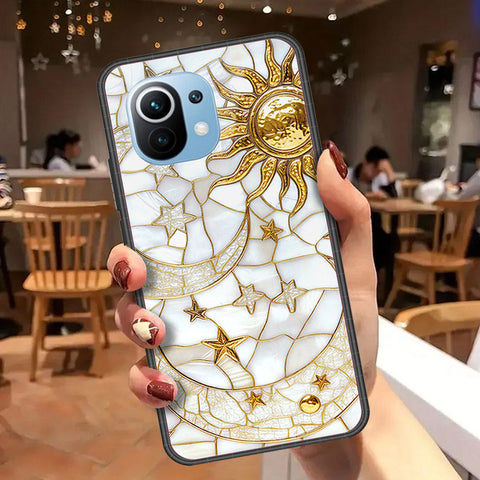 Xiaomi Mi 11 Cover - Celestial Starry Universe Series  - HQ Ultra Shine Premium Infinity Glass Soft Silicon Borders Case