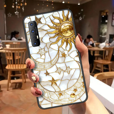 Oppo Reno 3 Pro Cover - Celestial Starry Universe Series  - HQ Ultra Shine Premium Infinity Glass Soft Silicon Borders Case