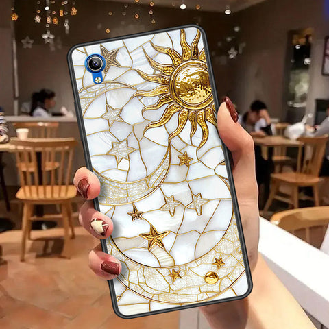Vivo Y1s Cover - Celestial Starry Universe Series  - HQ Ultra Shine Premium Infinity Glass Soft Silicon Borders Case