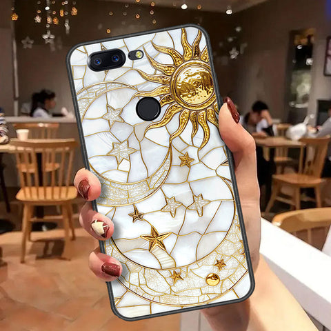 OnePlus 5T Cover - Celestial Starry Universe Series  - HQ Ultra Shine Premium Infinity Glass Soft Silicon Borders Case