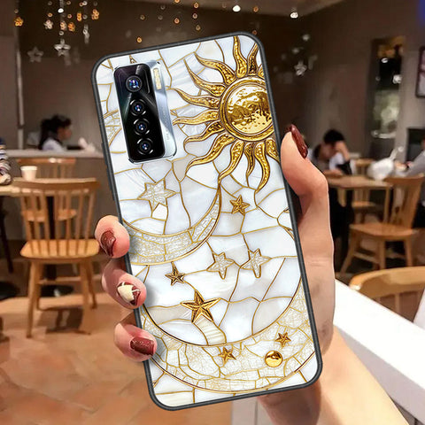 Tecno Camon 17 Pro Cover - Celestial Starry Universe Series  - HQ Ultra Shine Premium Infinity Glass Soft Silicon Borders Case