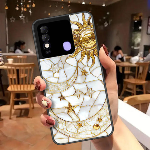 Tecno Spark 8 Cover - Celestial Starry Universe Series  - HQ Ultra Shine Premium Infinity Glass Soft Silicon Borders Case