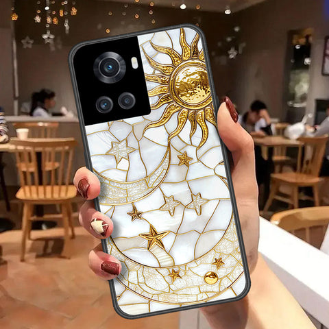 OnePlus 10R Cover - Celestial Starry Universe Series  - HQ Ultra Shine Premium Infinity Glass Soft Silicon Borders Case