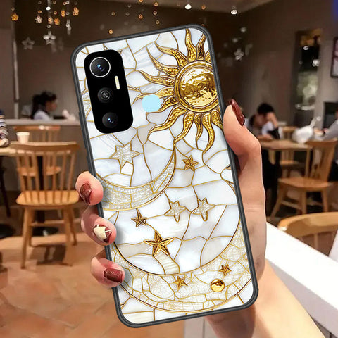 Infinix Hot 11 Cover - Celestial Starry Universe Series  - HQ Ultra Shine Premium Infinity Glass Soft Silicon Borders Case