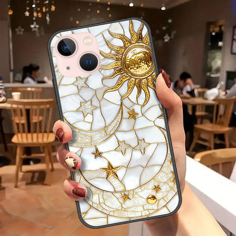 iPhone 14 Plus Cover - Celestial Starry Universe Series - HQ Ultra Shine Premium Infinity Glass Soft Silicon Borders Case