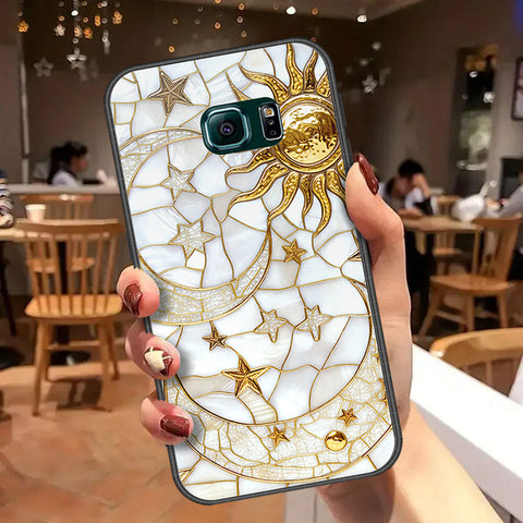 Samsung Galaxy S6 Edge Plus Cover - Celestial Starry Universe Series  - HQ Ultra Shine Premium Infinity Glass Soft Silicon Borders Case