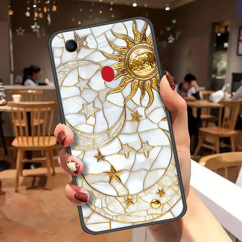 Oppo F7 Cover - Celestial Starry Universe Series  - HQ Ultra Shine Premium Infinity Glass Soft Silicon Borders Case