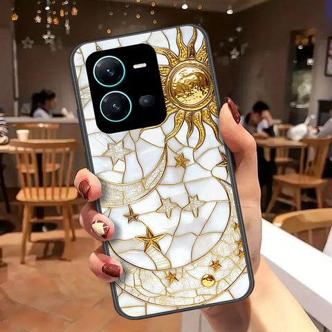 Vivo V25 5G Cover - Celestial Starry Universe Series  - HQ Ultra Shine Premium Infinity Glass Soft Silicon Borders Case