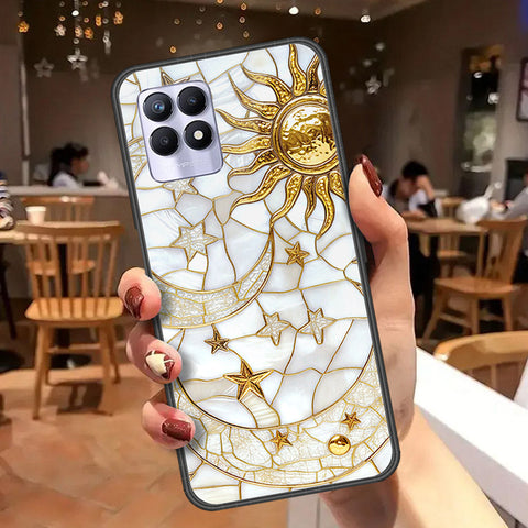 Realme 8i Cover - Celestial Starry Universe Series  - HQ Ultra Shine Premium Infinity Glass Soft Silicon Borders Case