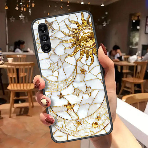Samsung Galaxy A04s Cover - Celestial Starry Universe Series  - HQ Ultra Shine Premium Infinity Glass Soft Silicon Borders Case