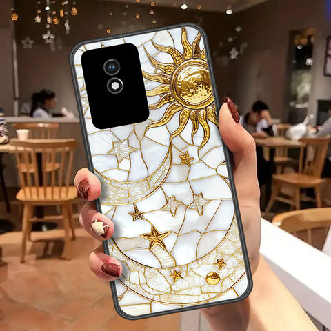 Vivo Y02t Cover - Celestial Starry Universe Series  - HQ Ultra Shine Premium Infinity Glass Soft Silicon Borders Case